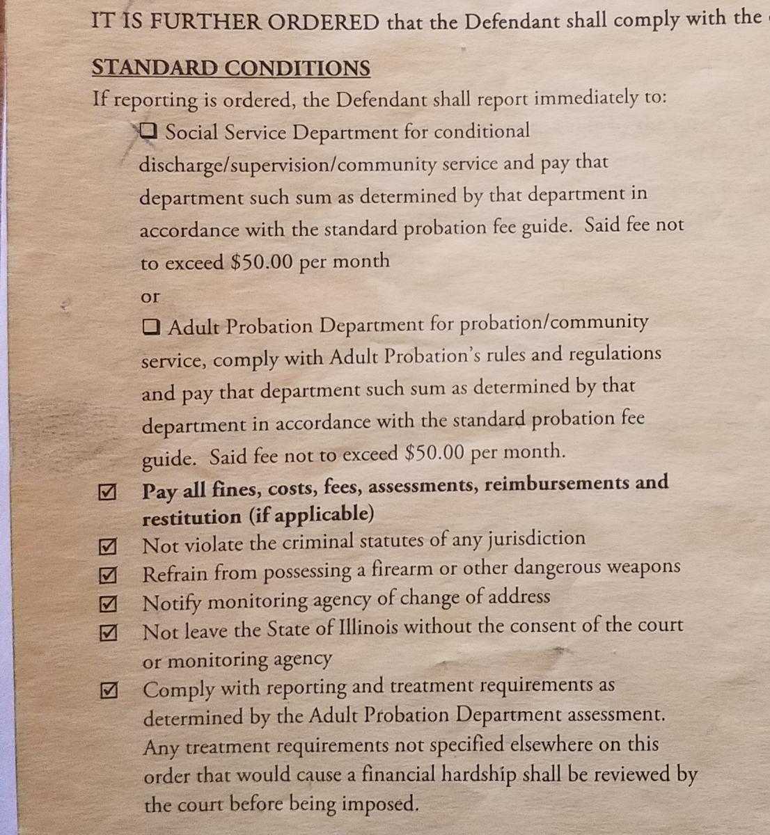 FOID card revoked due to court supervision for misdemeanor traffic ...