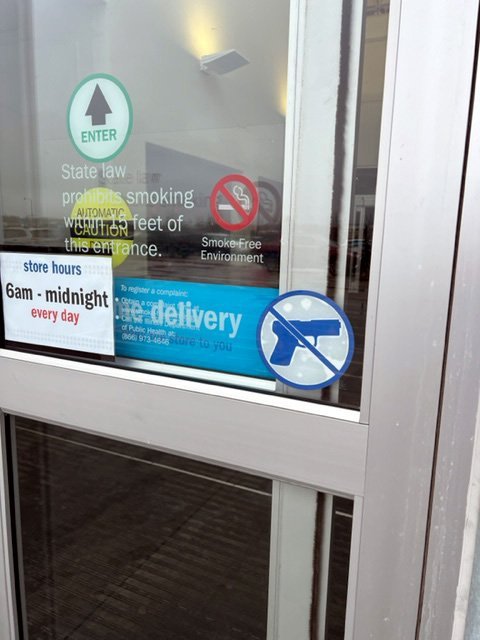 Weird sign at Meijer stores Illinois Right to Keep and Carry IllinoisCarry